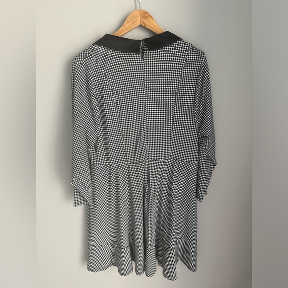 Torrid Mini Stretch Satin Tuxedo Dress black and white size 16 - Picture 8 of 9